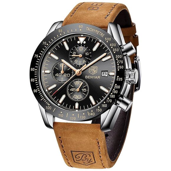 Watch for Men Analog Quartz Chronograph Waterproof Luminous...
